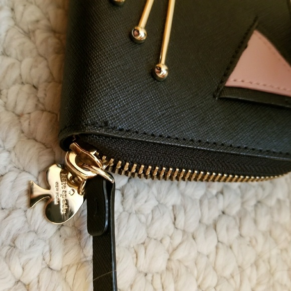 Kate Spade Neda Cat Jazz Things Zip Wallet - Picture 6 of 7